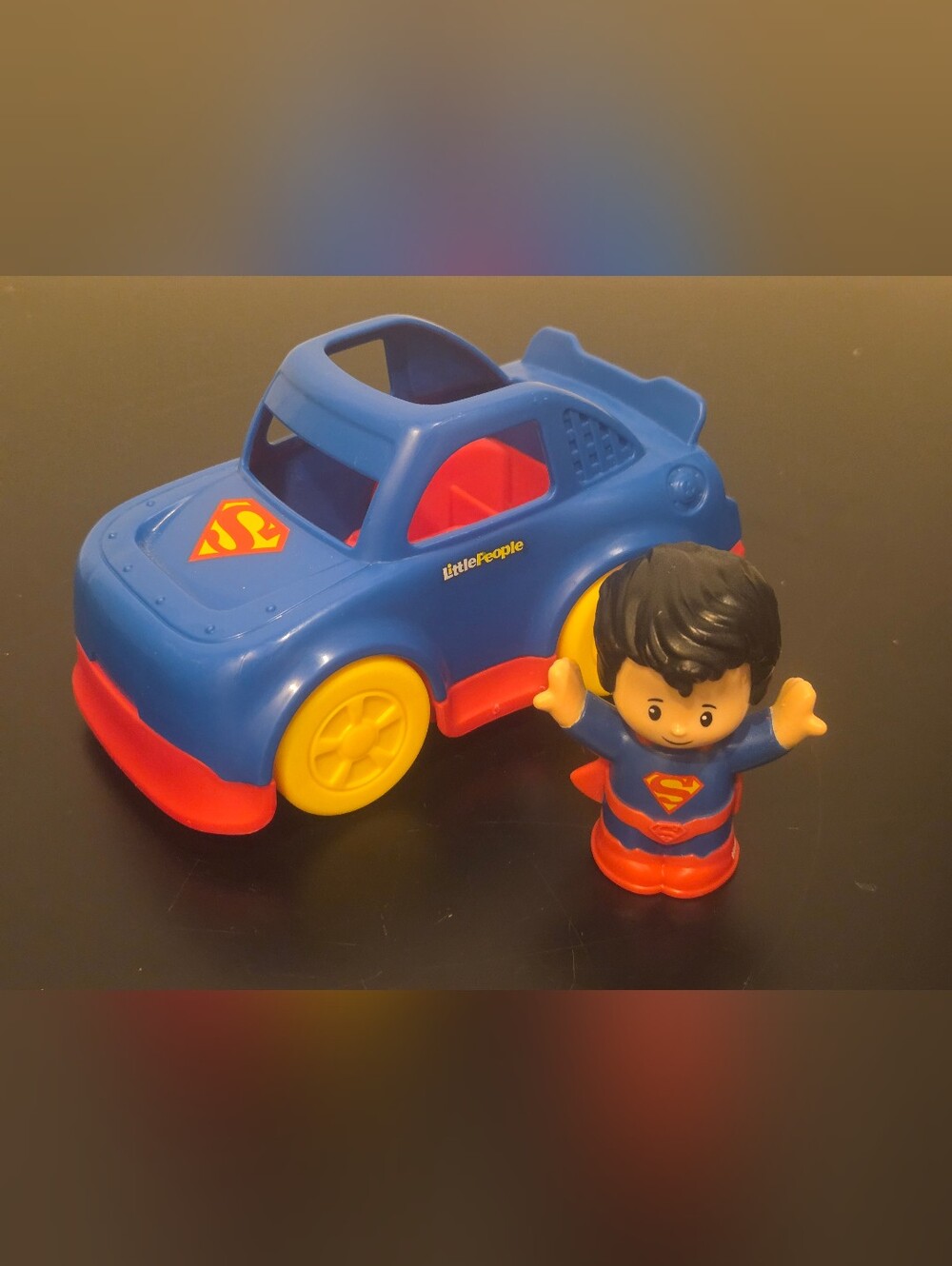 Little People Superman And Car DC Friends Superhero